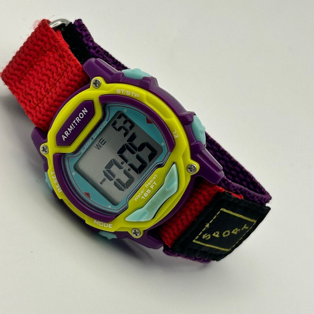 Armitron Sports Unisex Digital Chronograph Watch Working View 4